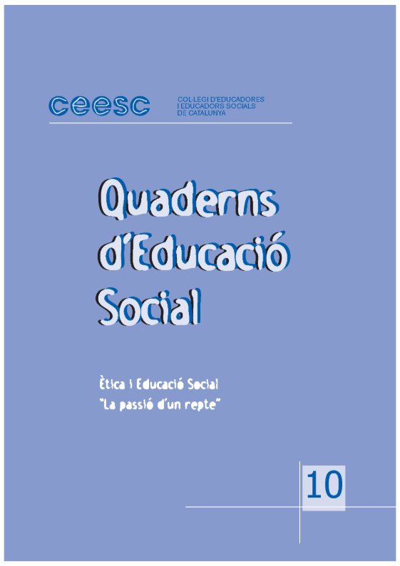 Canimas, J. (2007): «Apunts per a una ètica de la complexitat (o de si hi ha lloc per a la beneficència, la pietat i la compassió en l’educació social)», a Quaderns d’Educació Social, CEESC, monogràfic sobre Ètica i Educació Social, octubre de 2007, núm. 10, pàg. 19-34.